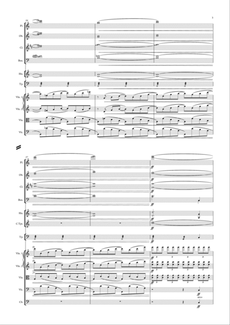 Mendelssohn Unfinished Symphony No. 6 C-Major (1845) - Completed Full Orchestra scores gallery preview page 3