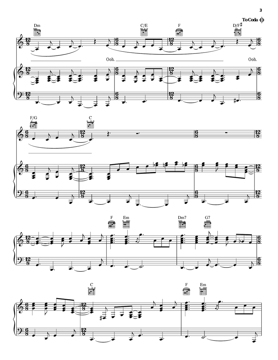 Once I Had A Laugh Piano, Vocal, Guitar scores gallery preview page 3