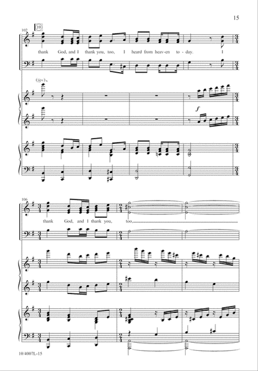 Peter, Go Ring Them Bells 3-Part scores gallery preview page 15