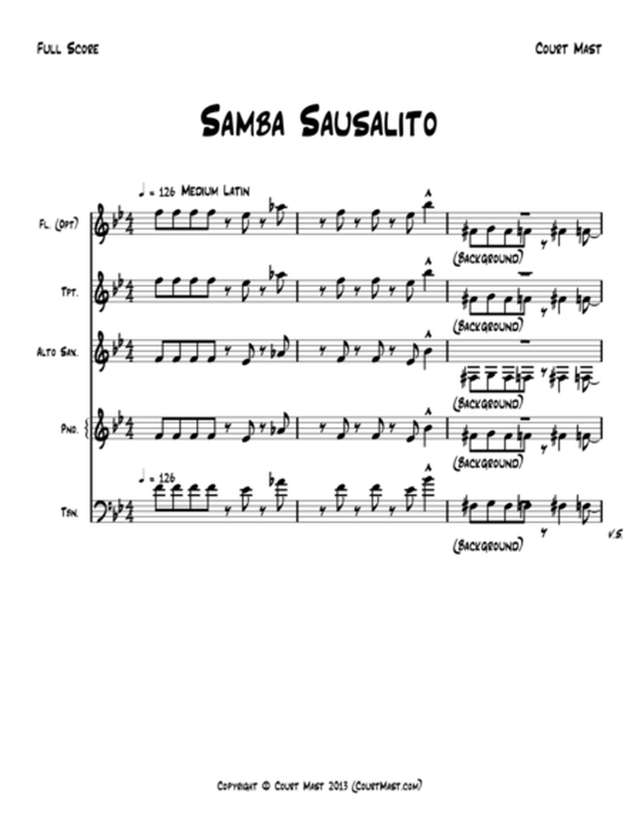 Samba Sausalito - Lead Sheet image number null