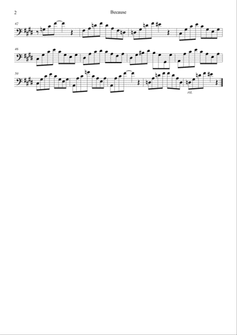 Because String Quintet scores gallery preview page 4