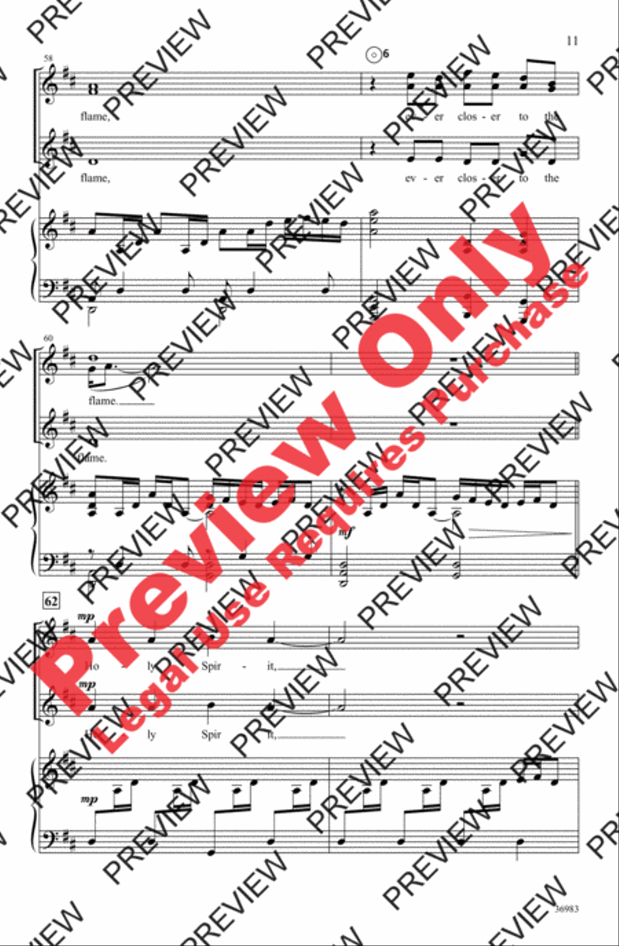The Flame Women's Choir scores gallery preview page 11