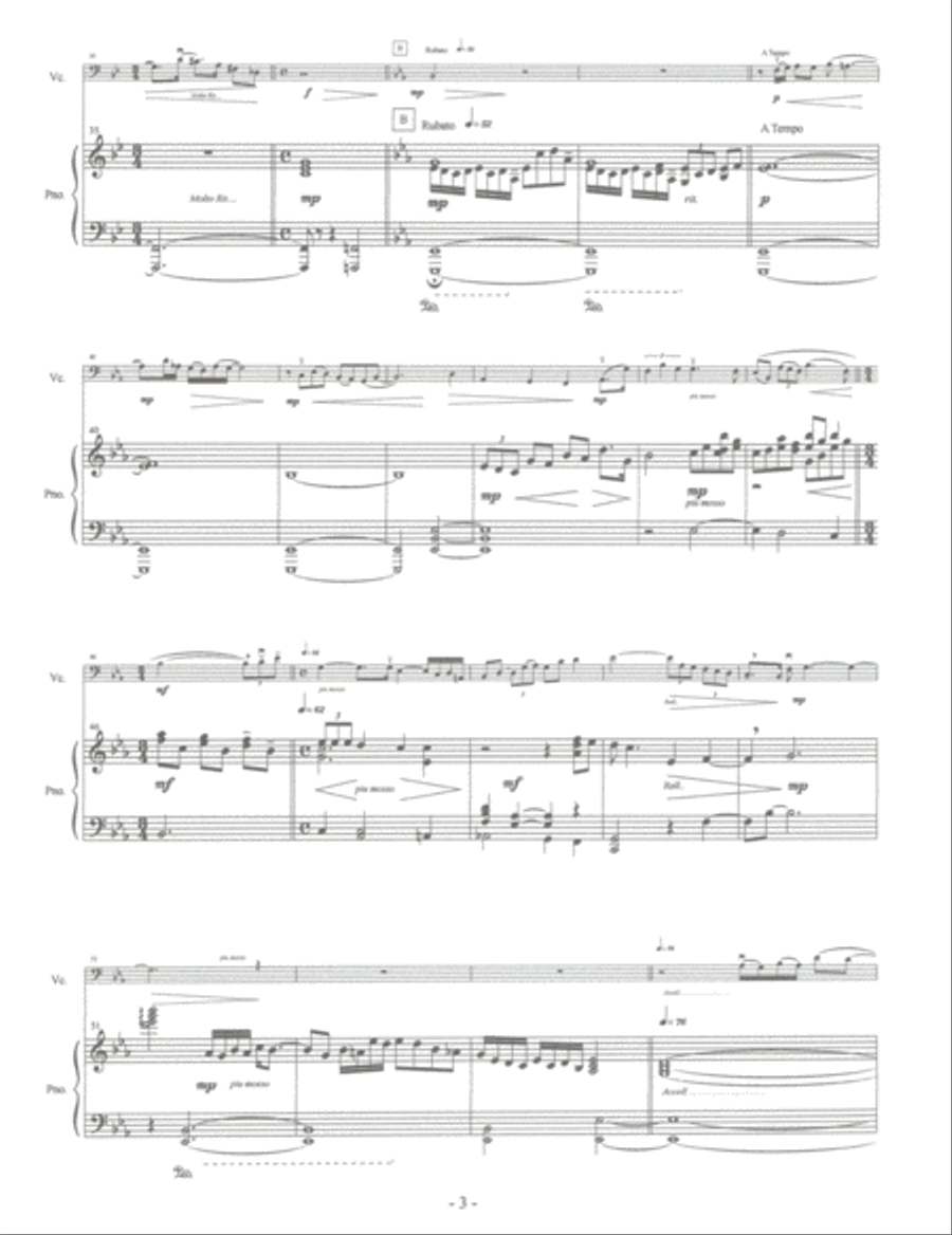 Sonata in G minor For Cello & Piano Piano scores gallery preview page 4