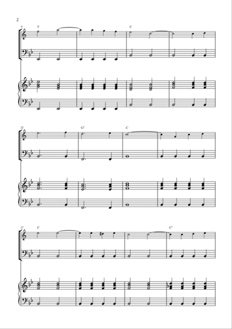 You Are My Sunshine Trumpet Duet scores gallery preview page 2