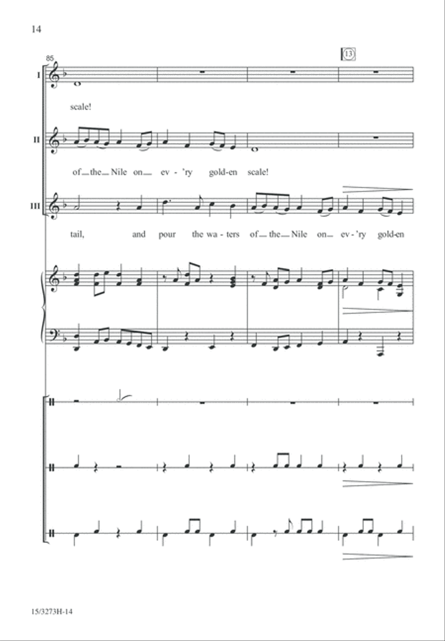How Doth the Little Crocodile 2-Part scores gallery preview page 14
