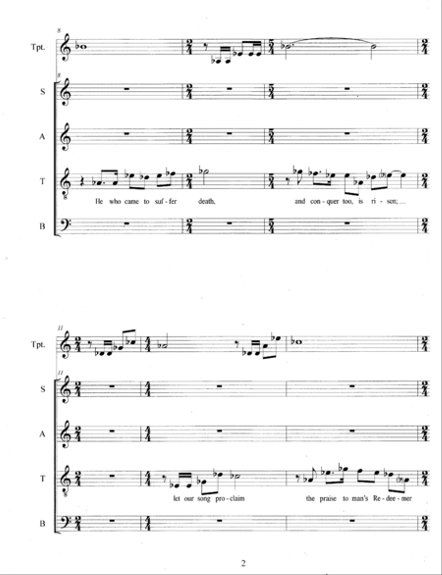The Lord Is Risen! (2021) Choir scores gallery preview page 4