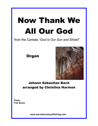 Book cover for Now Thank We All Our God - Organ