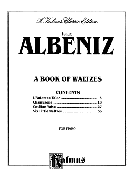 A Book of Waltzes