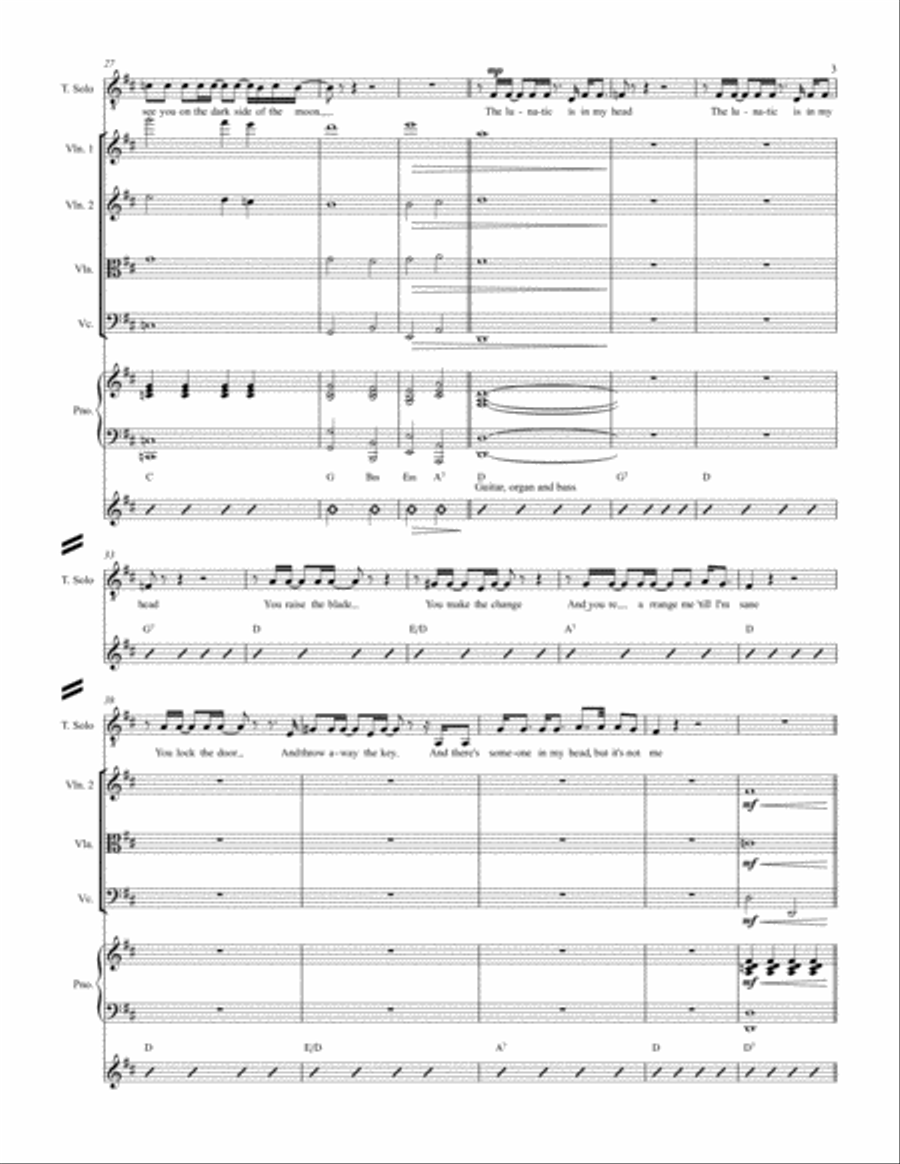 Brain Damage Brain Damage Voice scores gallery preview page 3