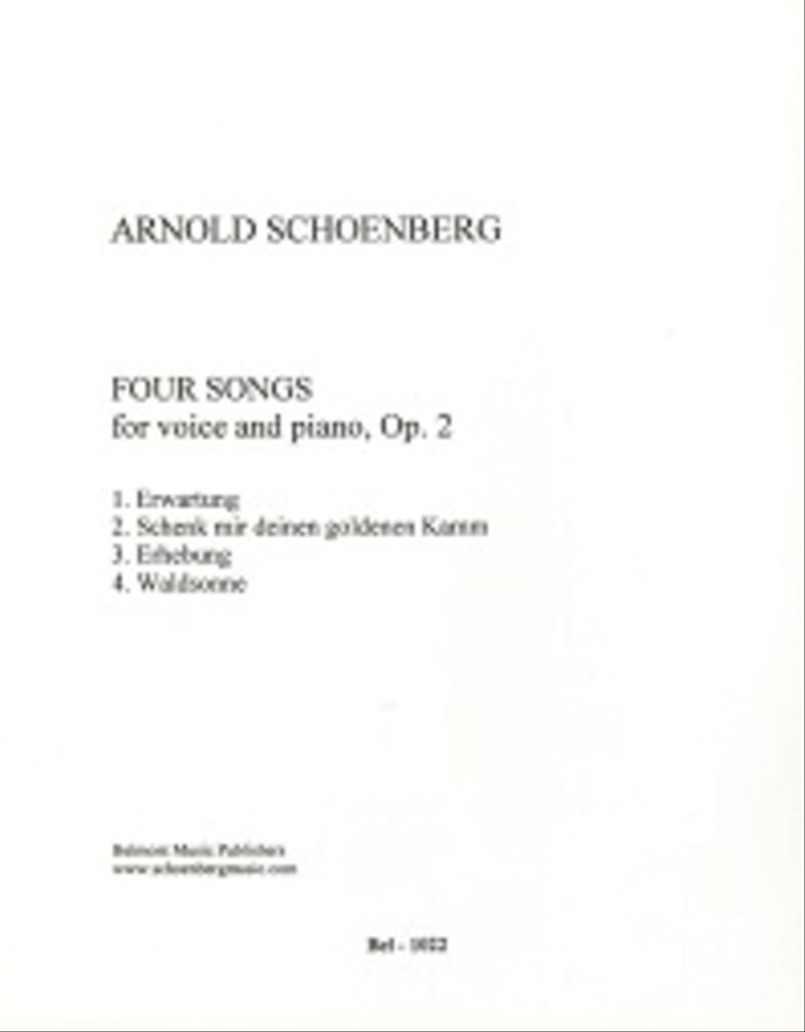 Four Songs, OP.2