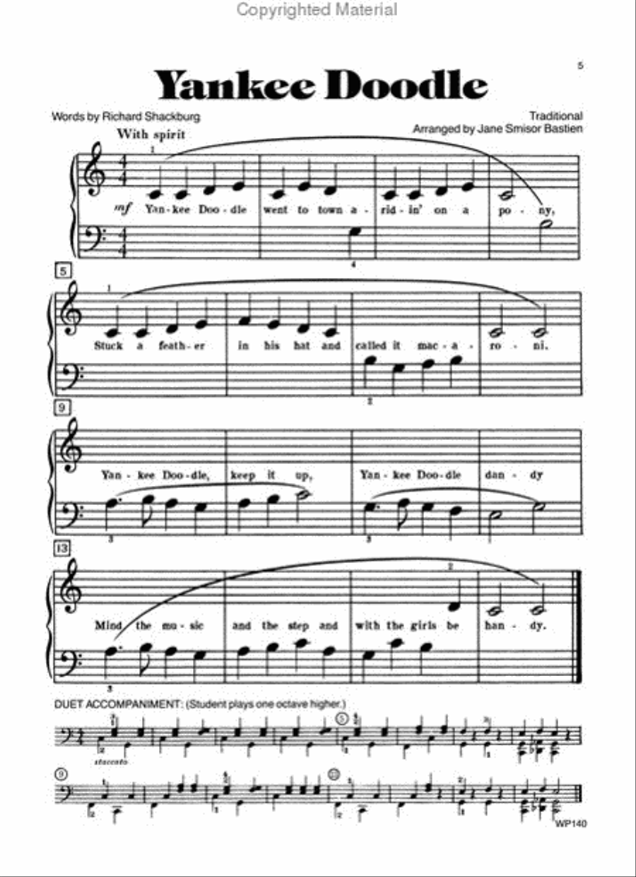 First Songs of My Country Piano Method scores gallery preview page 3
