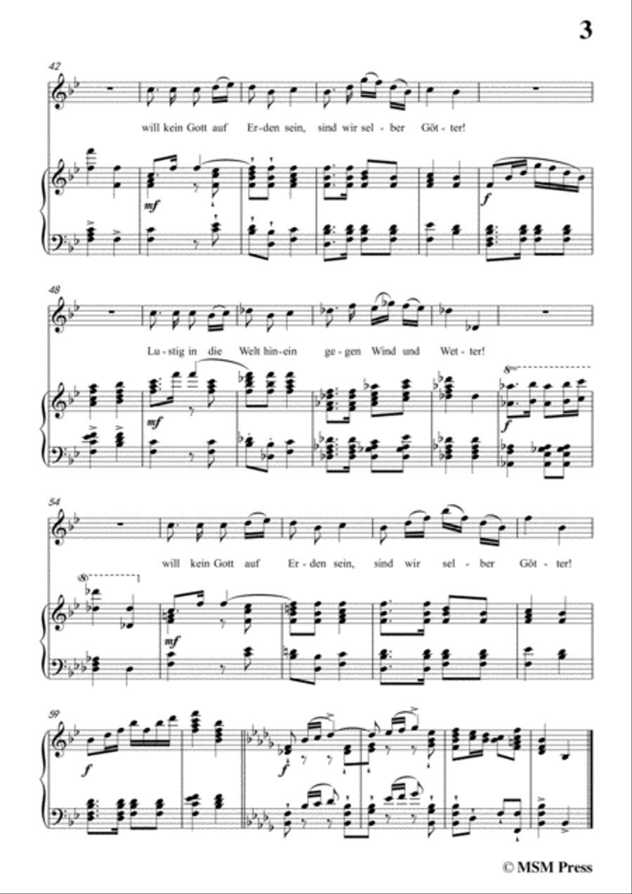 Schubert-Gute Nacht,from 'Winterreise',Op.89(D.911) No.1,in f minor,for Voice&Piano Voice scores gallery preview page 5