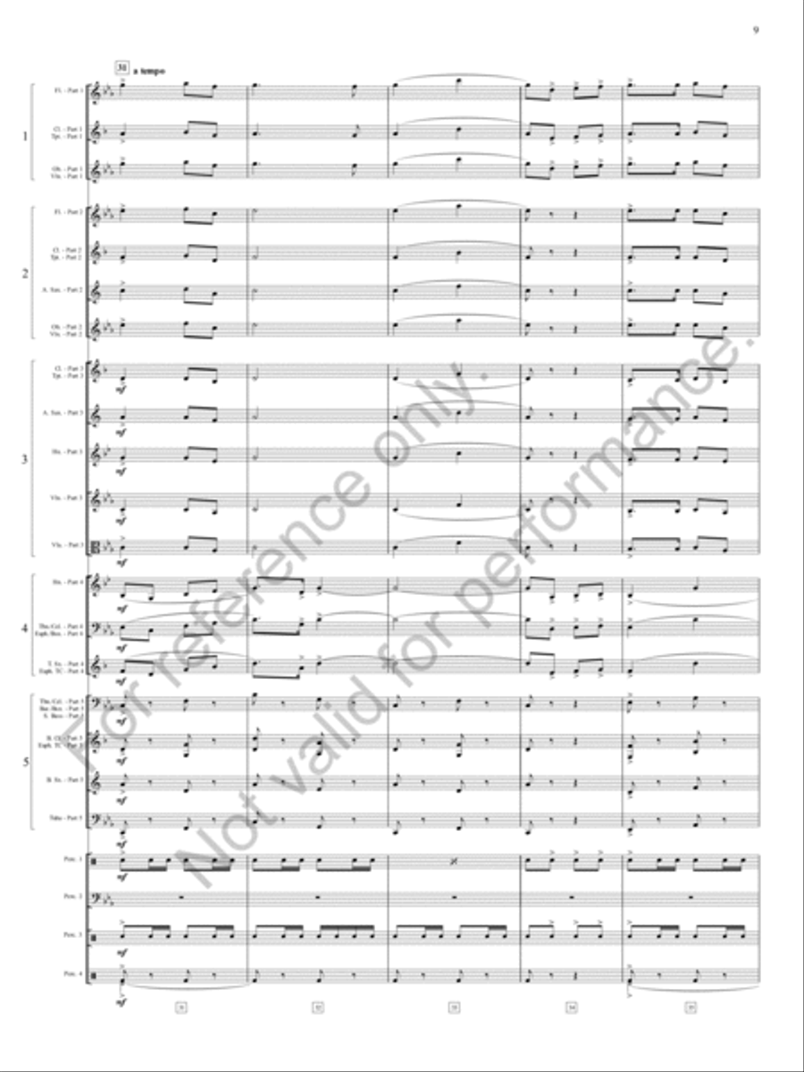 Zia, Zia! Zia, Zia! Concert Band scores gallery preview page 10