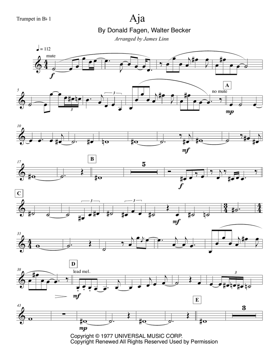 Aja Aja Horn scores gallery preview page 1