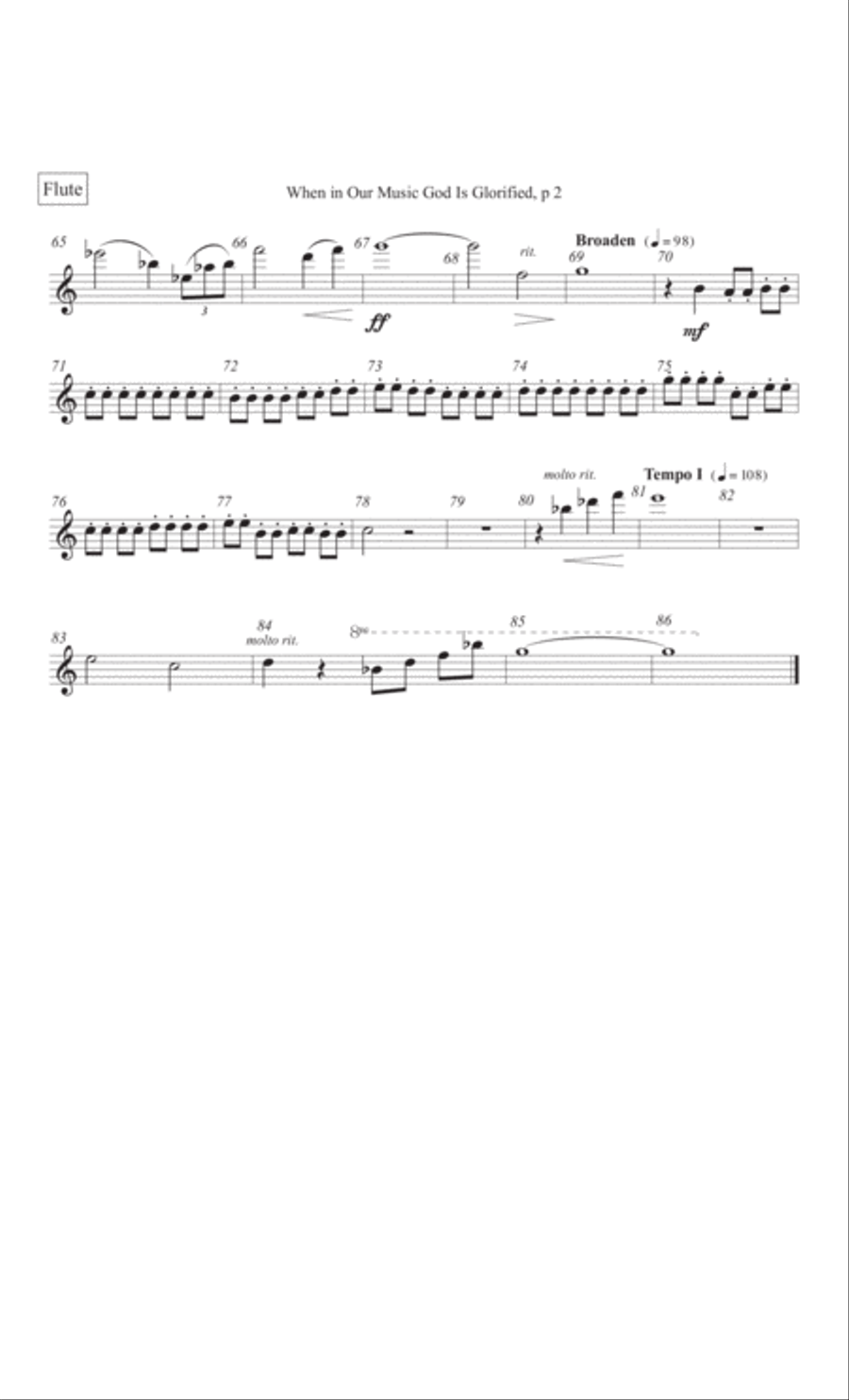 When in Our Music God Is Glorified 4-Part scores gallery preview page 23