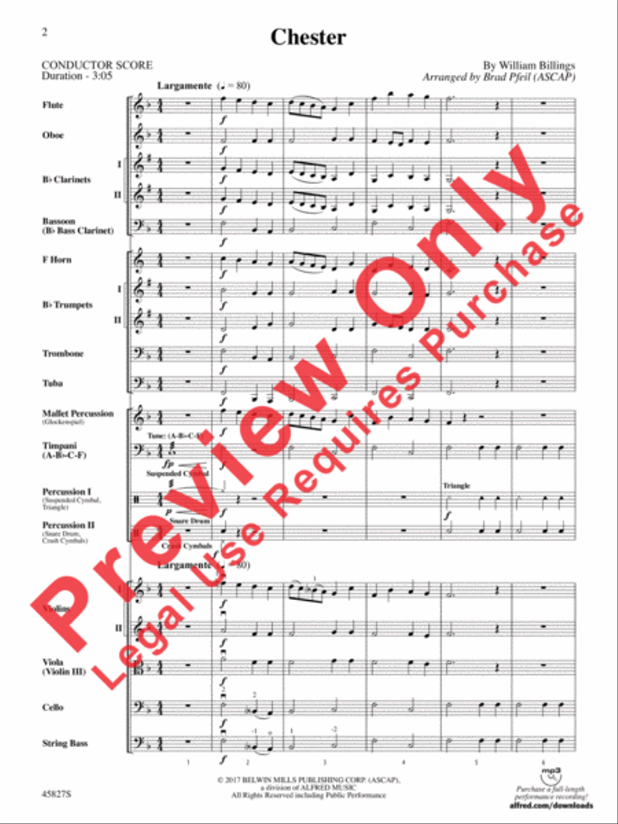 Chester Full Orchestra scores gallery preview page 2