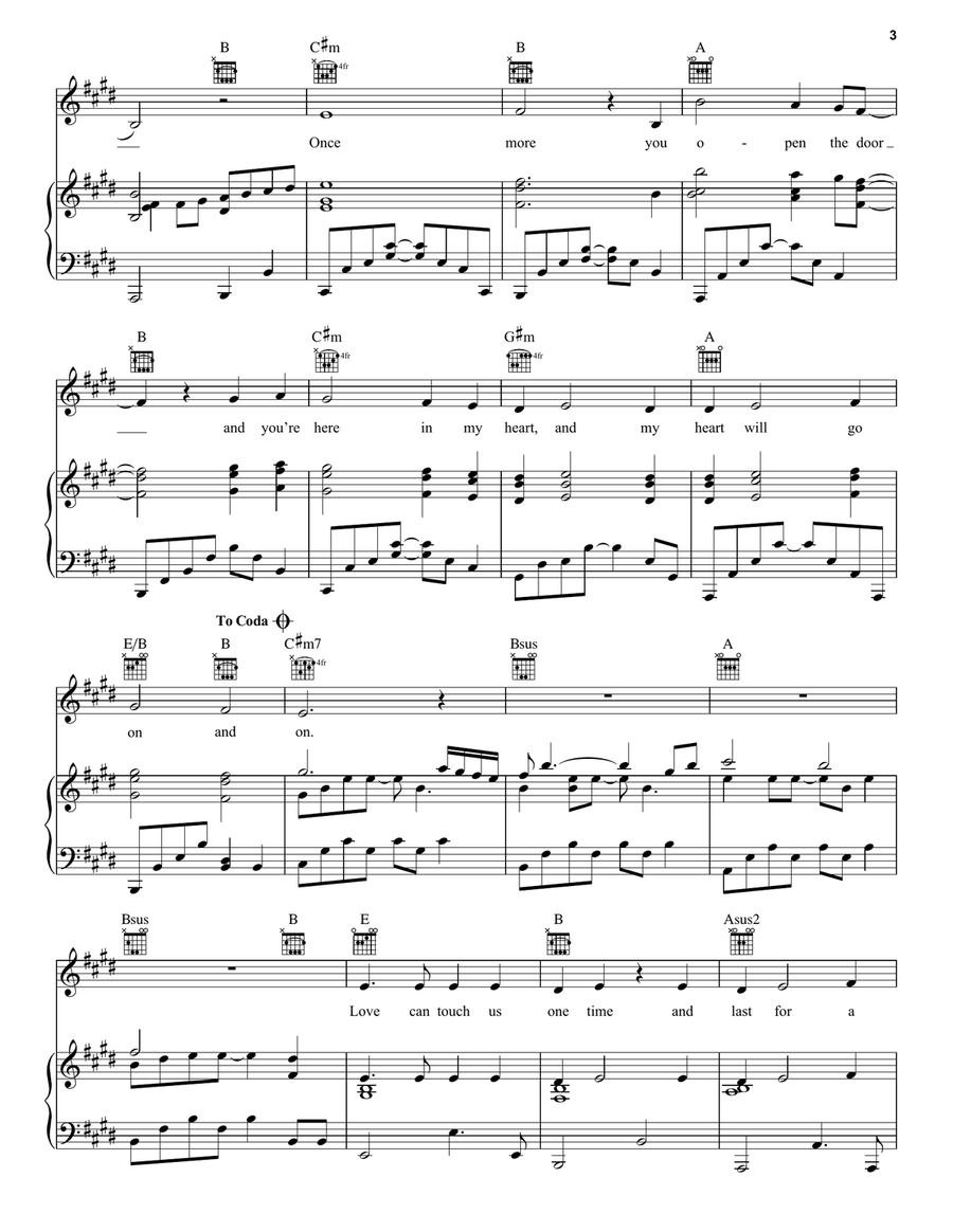My Heart Will Go On (Love Theme from Titanic) Acoustic Guitar scores gallery preview page 3