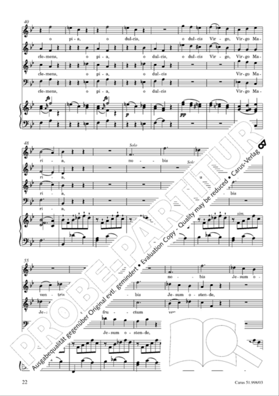 Salve Regina in g Salve Regina in g 4-Part scores gallery preview page 23