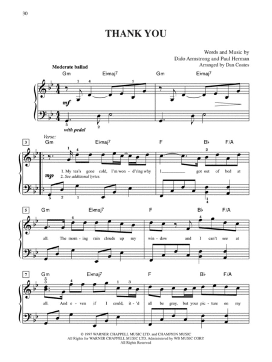 10 for 10 Sheet Music Ballads Easy Piano scores gallery preview page 4