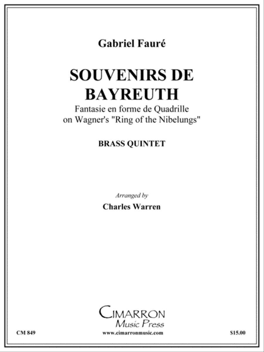 Souvenirs de Bayreuth Souvenirs de Bayreuth Brass Quintet scores gallery preview page 1