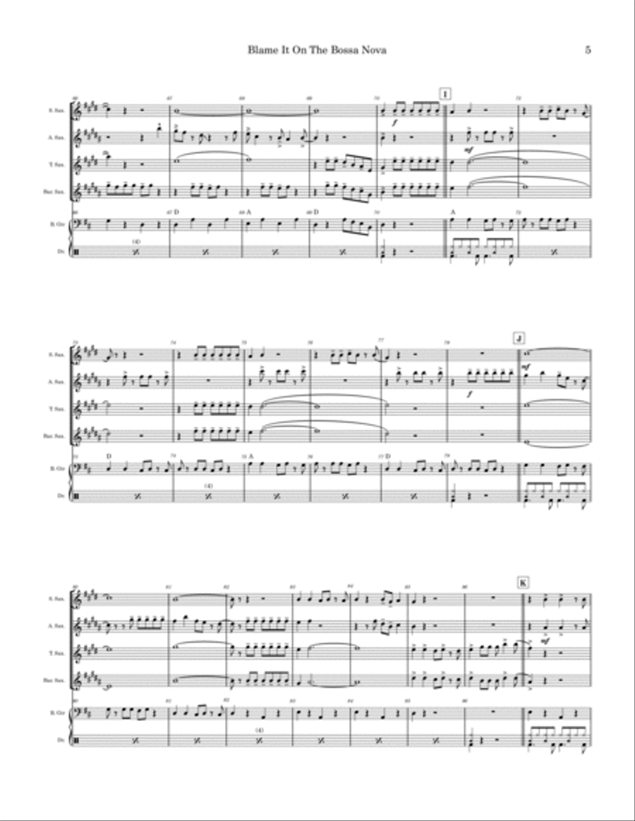 Blame It On The Bossa Nova image number null