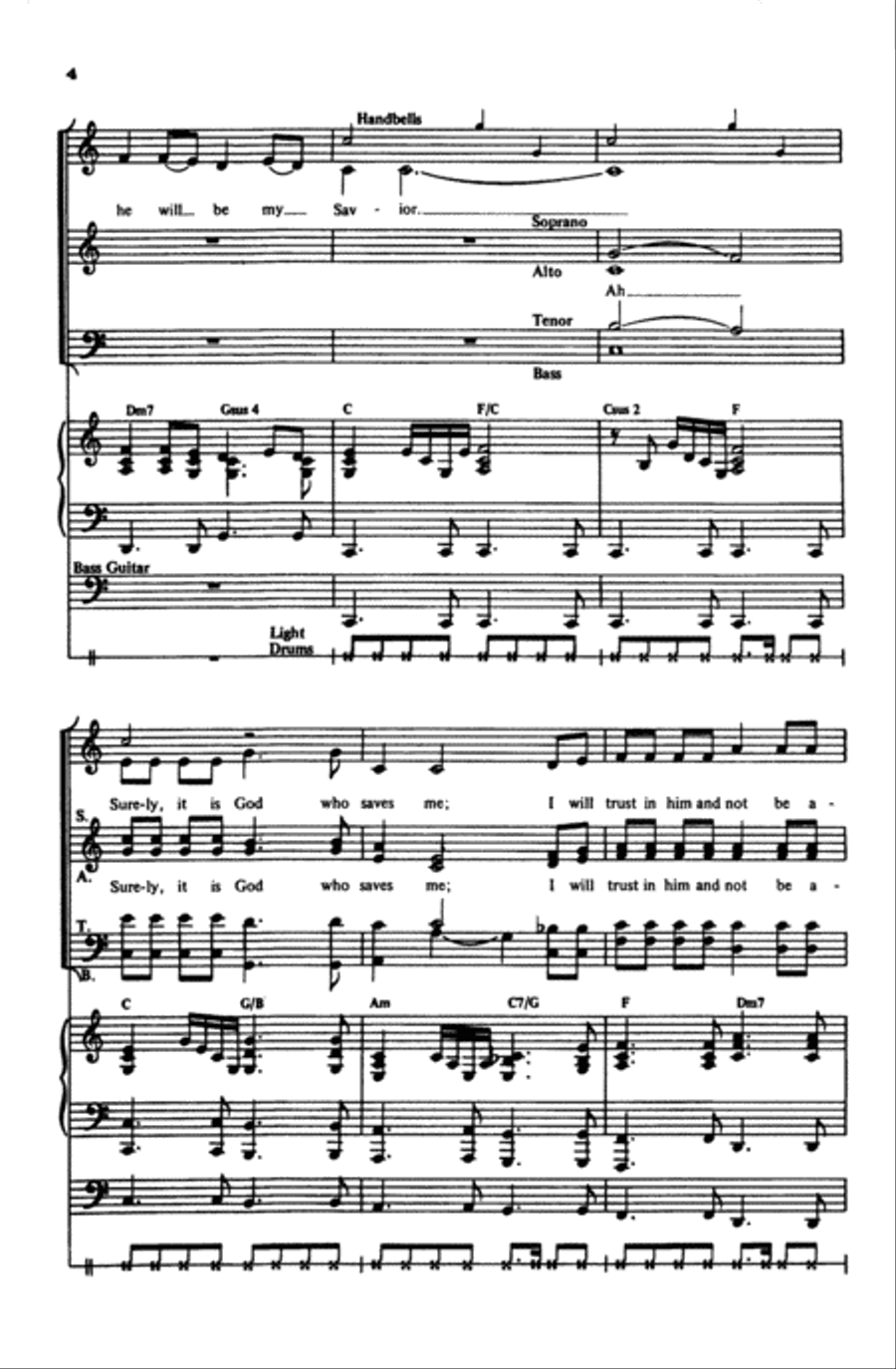 The First Song of Isaiah The First Song of Isaiah 4-Part scores gallery preview page 3