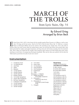 Book cover for March of the Trolls: Score
