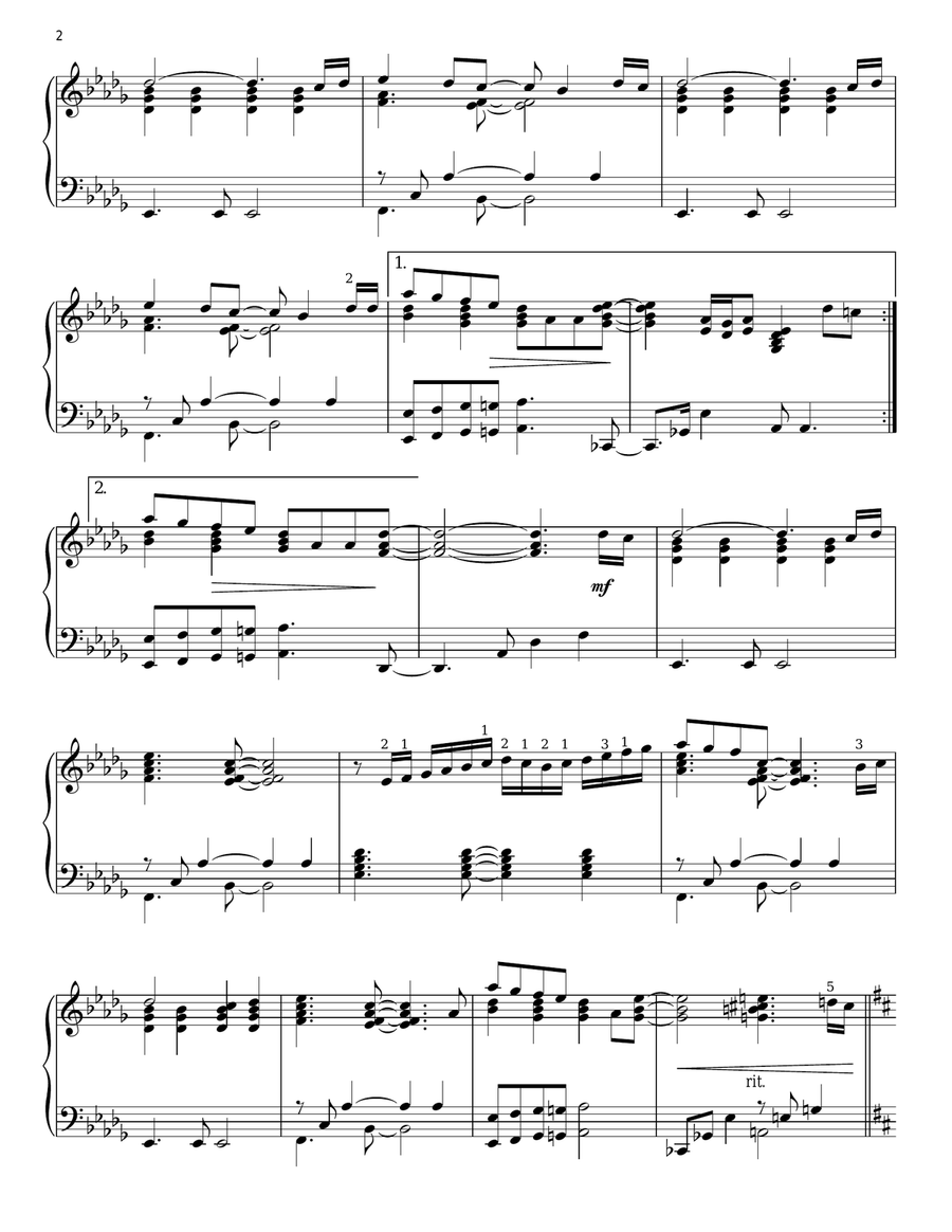 Ribbon In The Sky Piano Solo scores gallery preview page 2