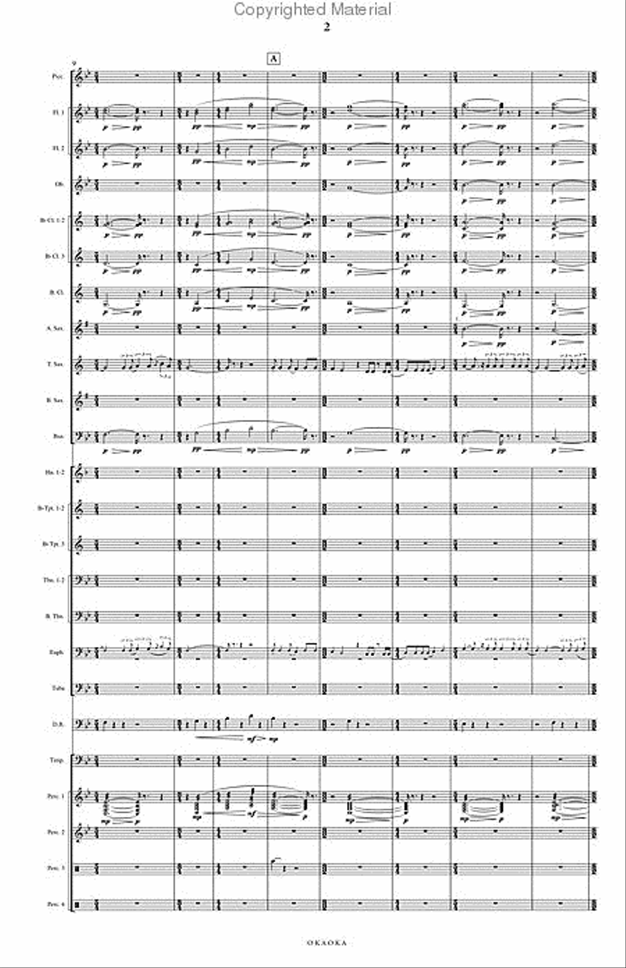 Okaoka Concert Band scores gallery preview page 3