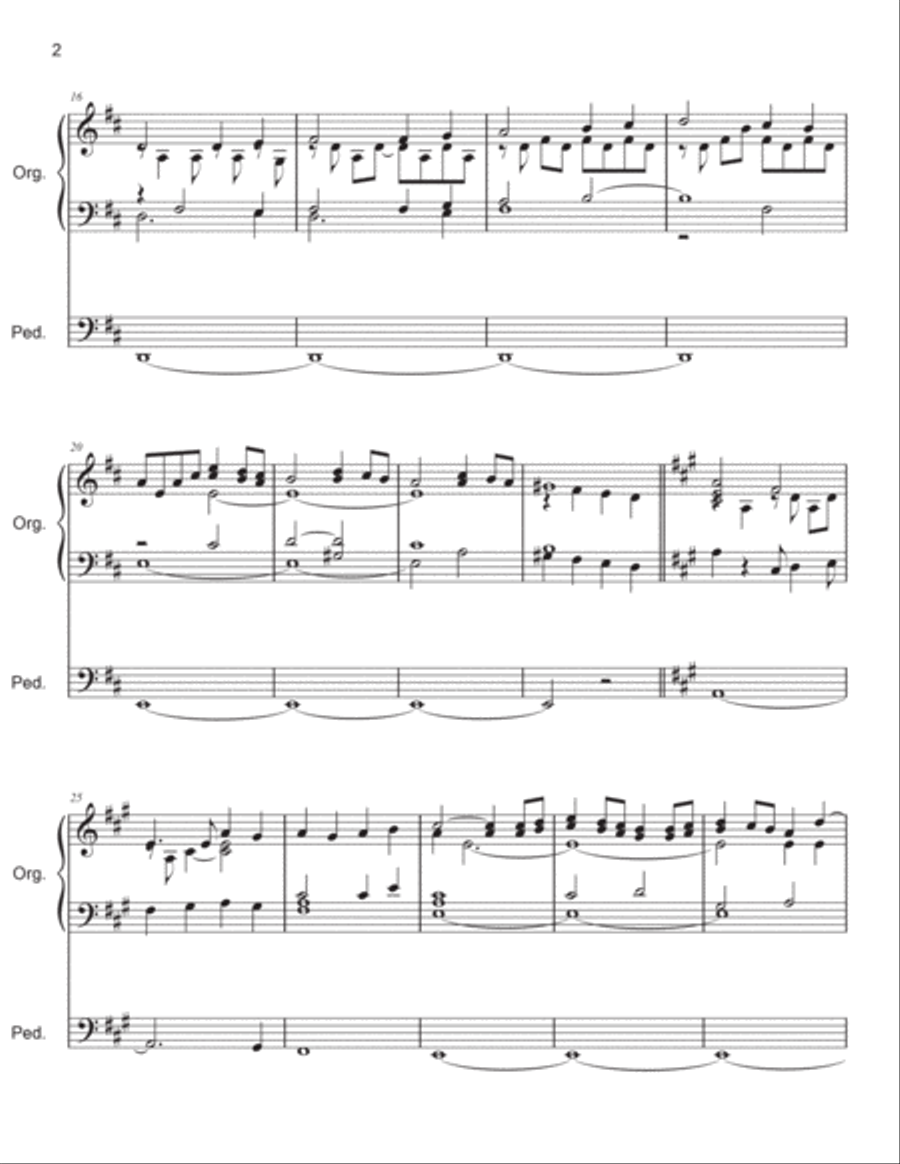 Postlude on Duke Street for Solo Organ Organ Solo scores gallery preview page 3