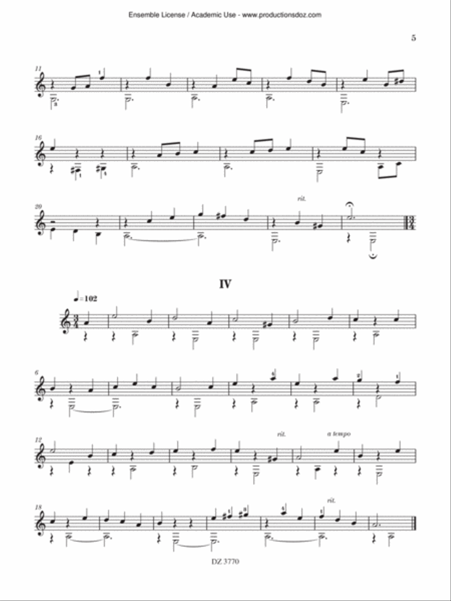 12 Études très simples, vol. 1 Classical Guitar scores gallery preview page 5