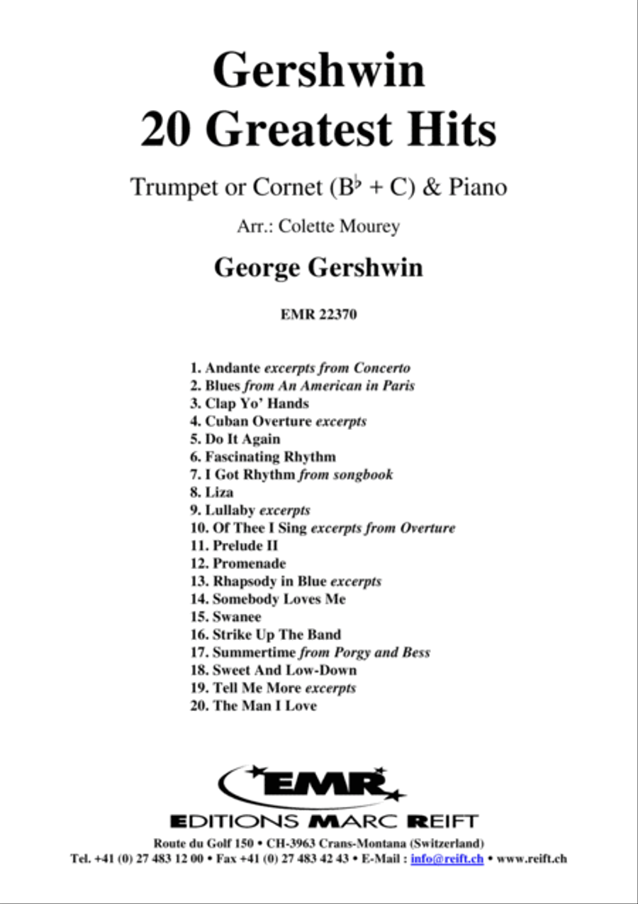 Gershwin 20 Greatest Hits Cornet scores gallery preview page 2