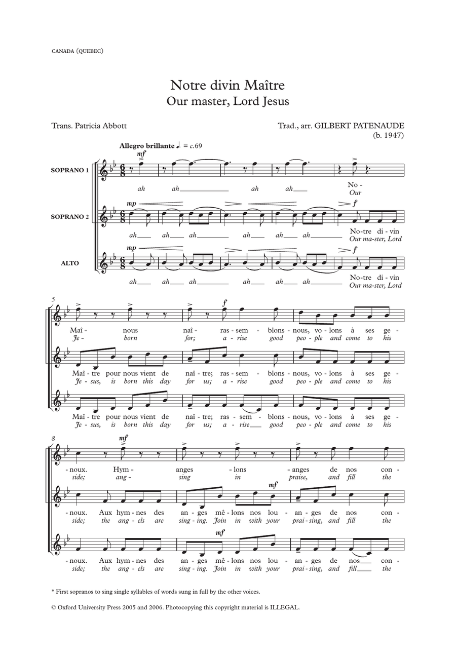 Notre divin Maître (Our master, Lord Jesus)
