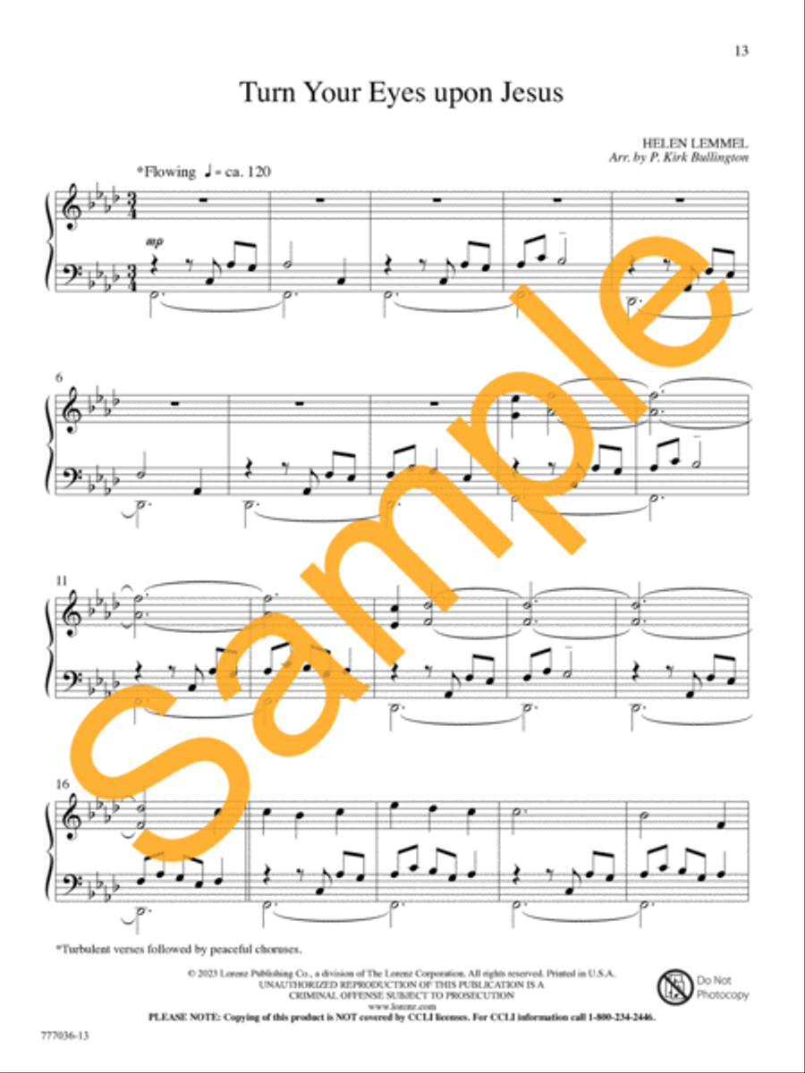 Thy Presence, My Light Piano Solo scores gallery preview page 13