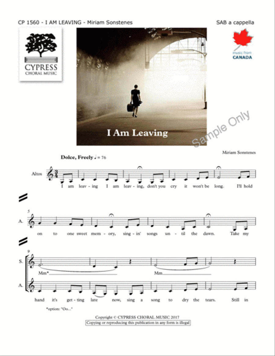 I Am Leaving I Am Leaving SSA scores gallery preview page 2