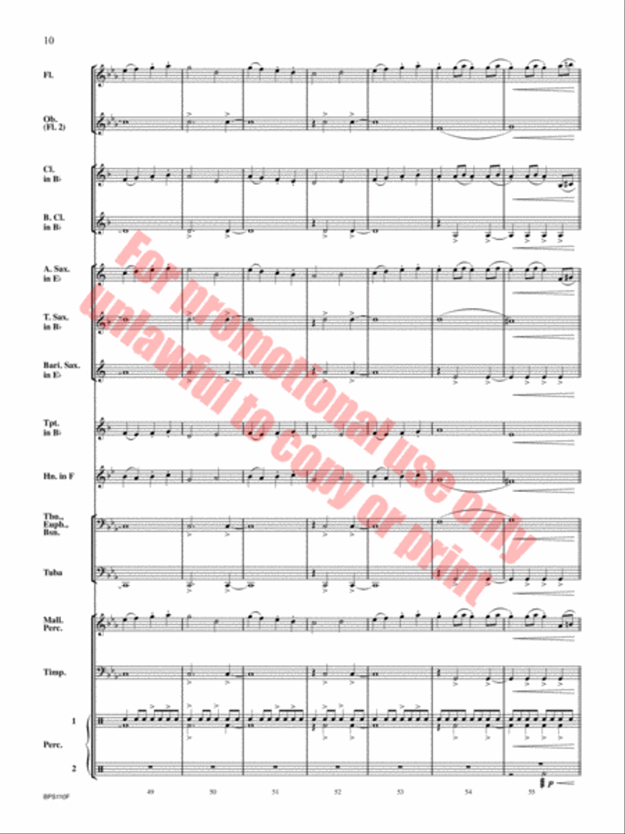 Belligerence Concert Band scores gallery preview page 11