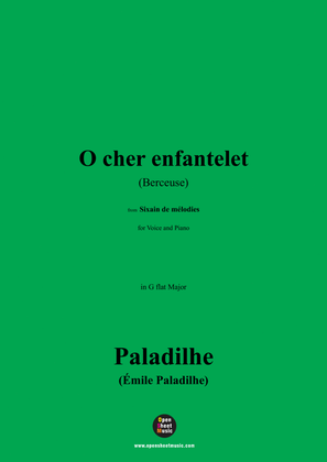 Paladilhe-O cher enfantelet(Berceuse),in G flat Major