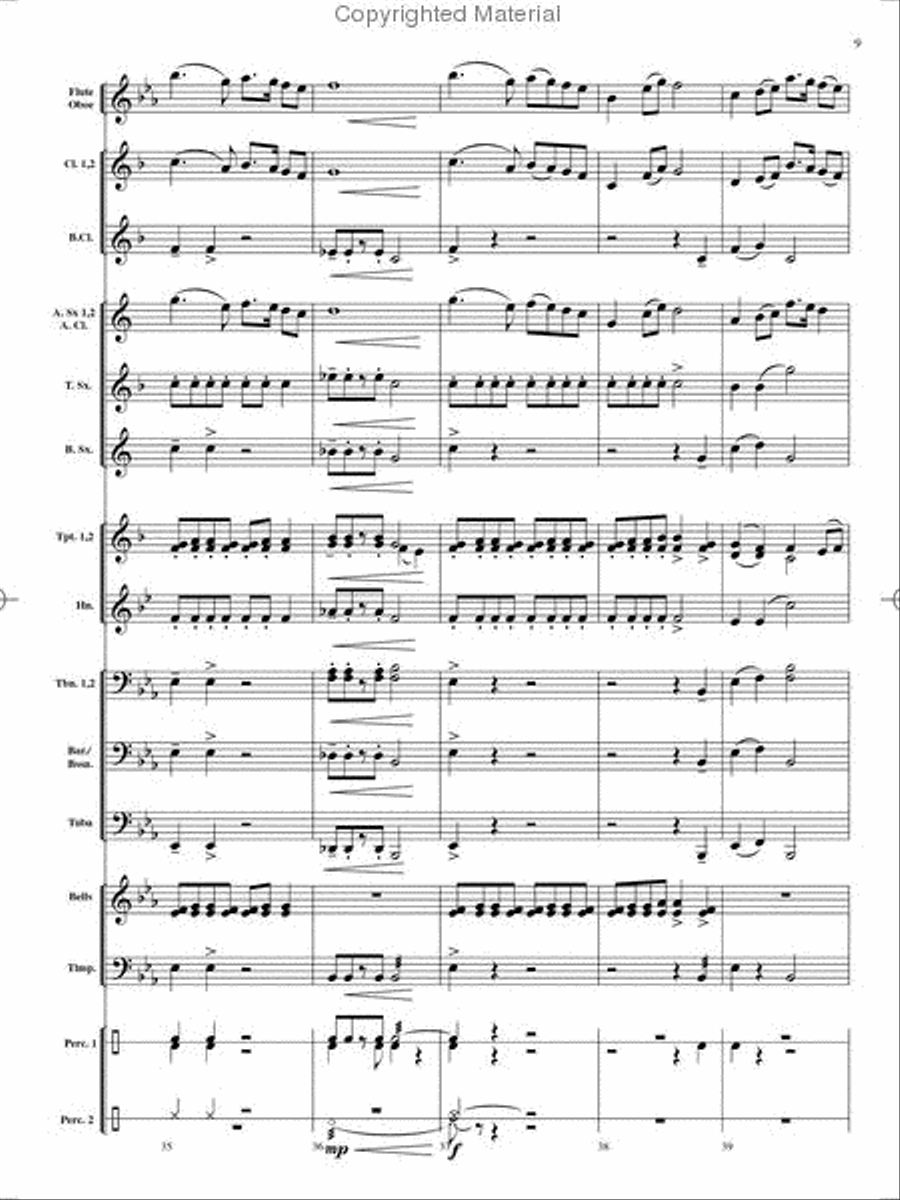 On Holiday Concert Band scores gallery preview page 10
