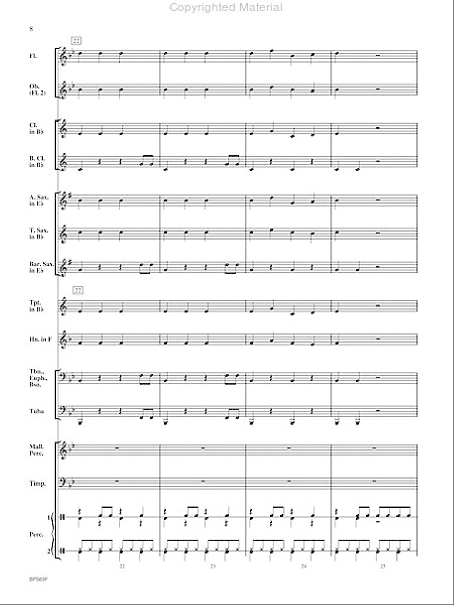 Rockin' Jingle Bells Concert Band scores gallery preview page 9