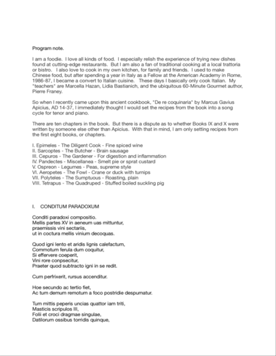 Apicius de re Coquinaria Voice scores gallery preview page 2