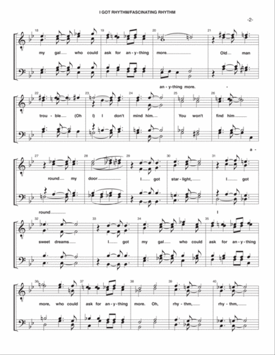FASCINATIN' RHYTHM TTBB scores gallery preview page 2