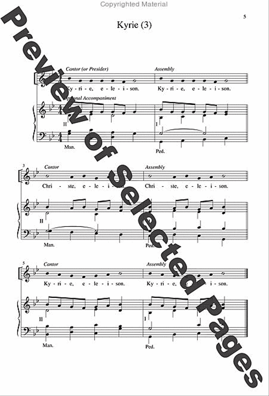 A Community Mass - Choral / Accompaniment edition A Community Mass - Choral / Accompaniment edition 4-Part scores gallery preview page 4