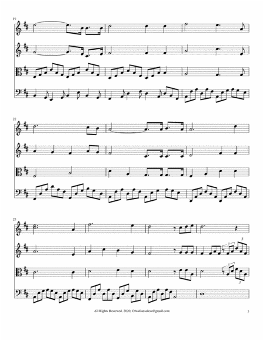 The Christmas Book: A String Quartet Collection (Inspired by various artistes) String Quartet scores gallery preview page 5