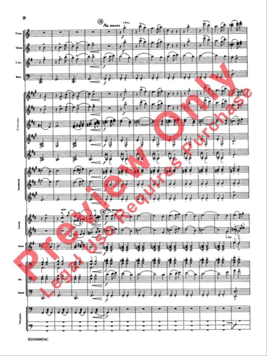 Symphonic Suite Concert Band scores gallery preview page 29
