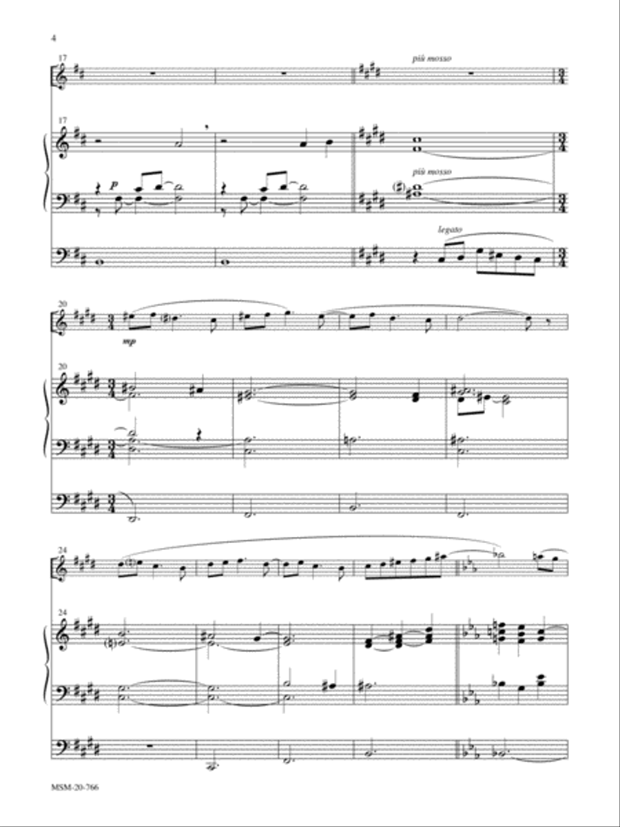 In paradisum Flute scores gallery preview page 4