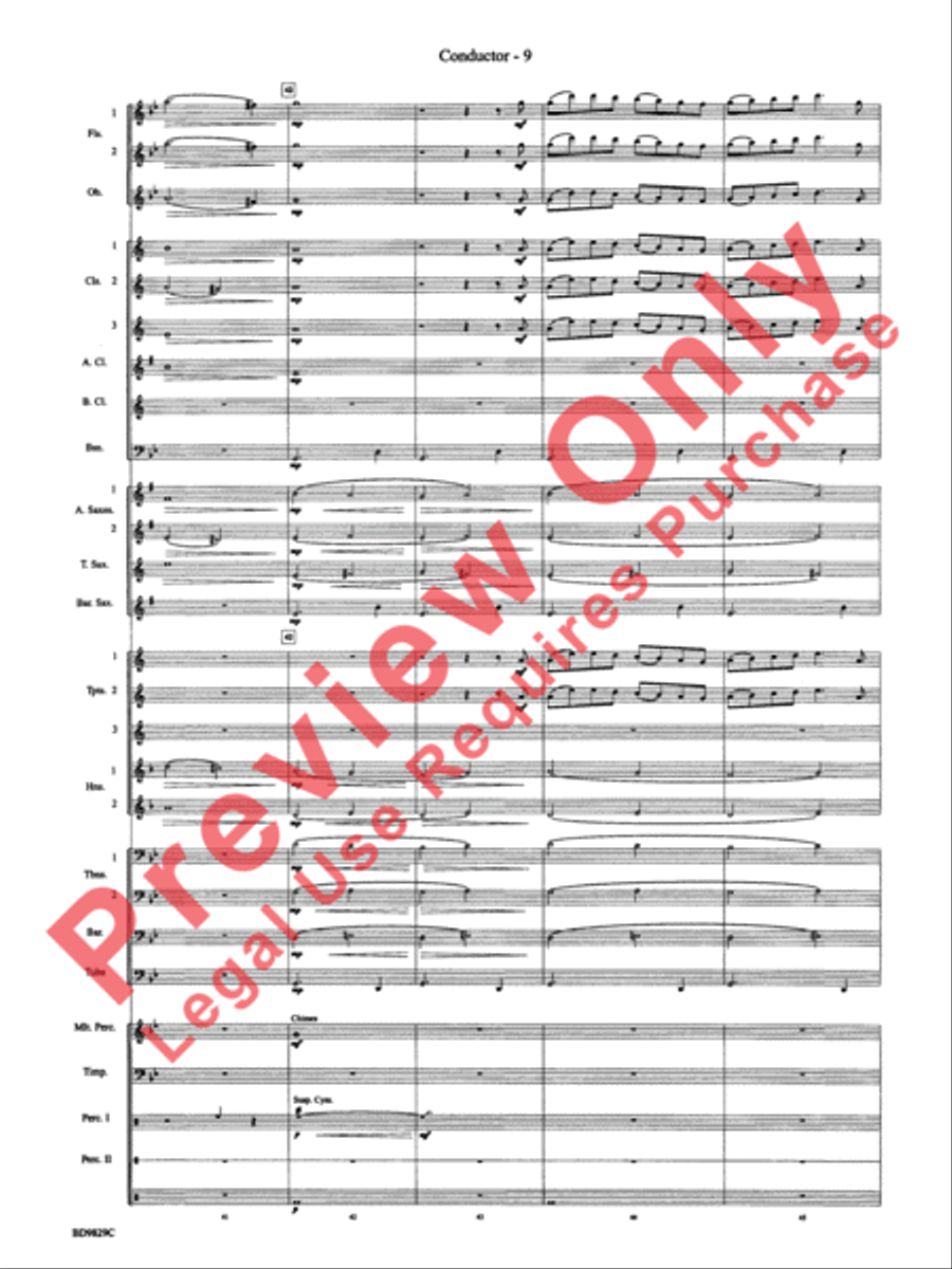 Christmas Winds (Overture) Concert Band scores gallery preview page 11