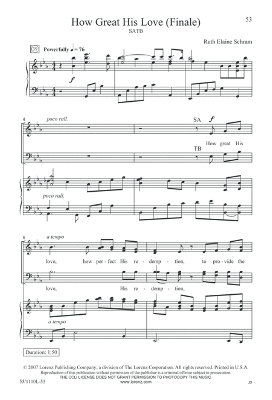 The Living Last Supper 4-Part scores gallery preview page 54