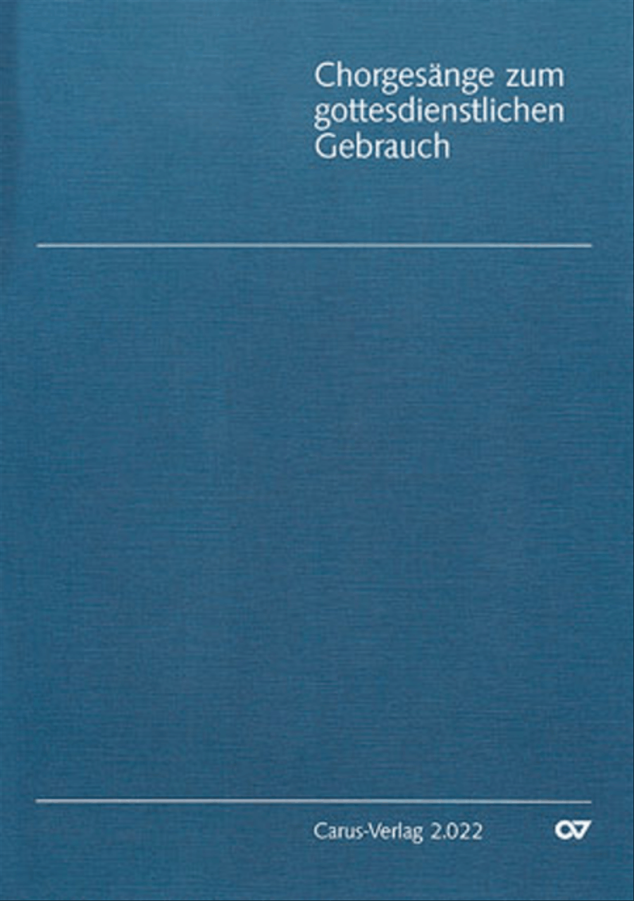 Chorgesange zum gottesdienstlichen Gebrauch (Chorheft 9, Wurtt.) Choir scores gallery preview page 1