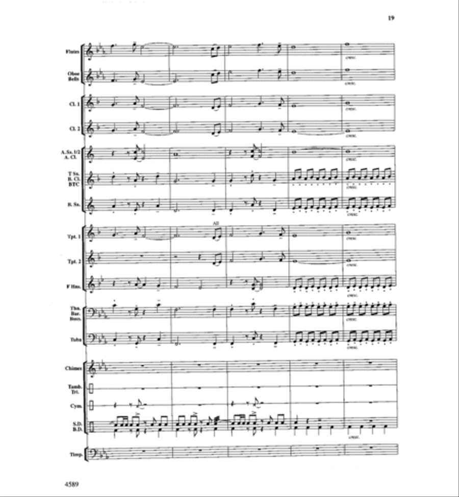 Copper Mountain Legend Concert Band scores gallery preview page 20