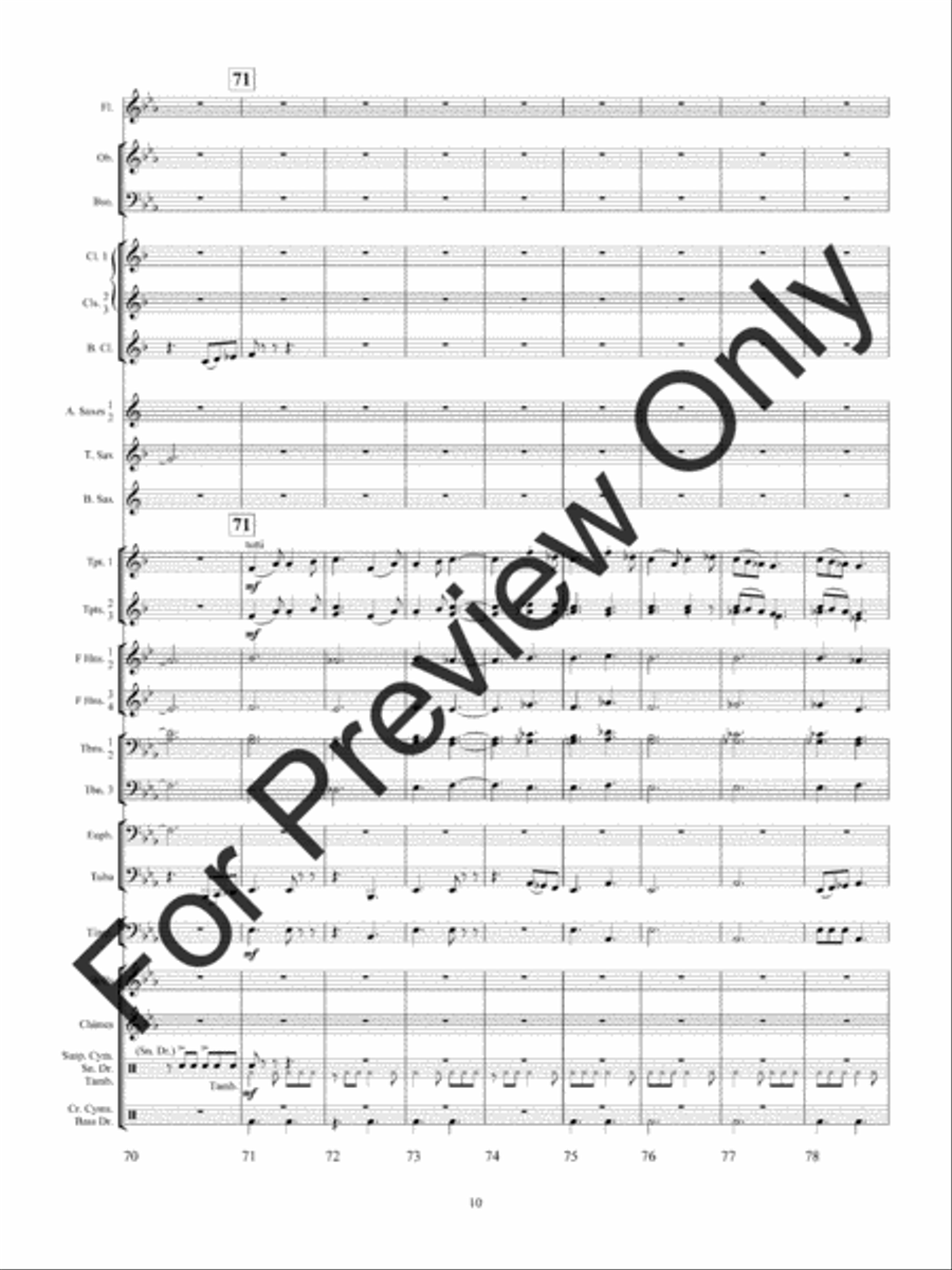 Celtic Song and Celebration Concert Band scores gallery preview page 13